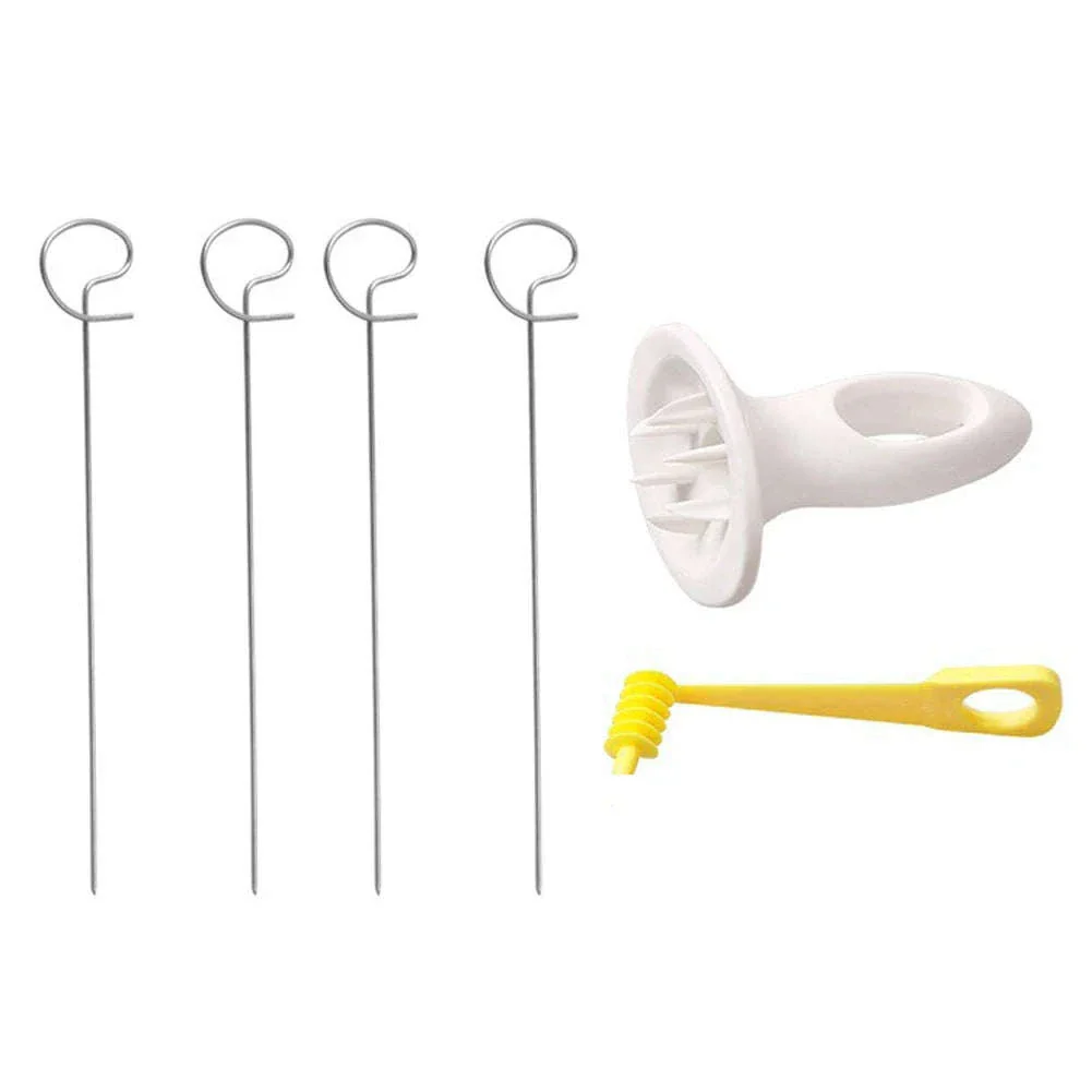 Spiral Potato Slicer Manual Tornado Cutter with Stainless Steel Blades - Image 6