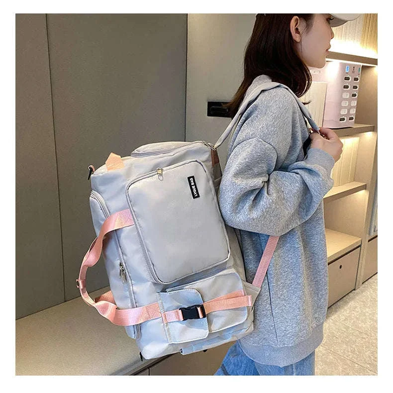Fitness Duffel Bag for Women with Shoe and Wet Pockets - Image 22