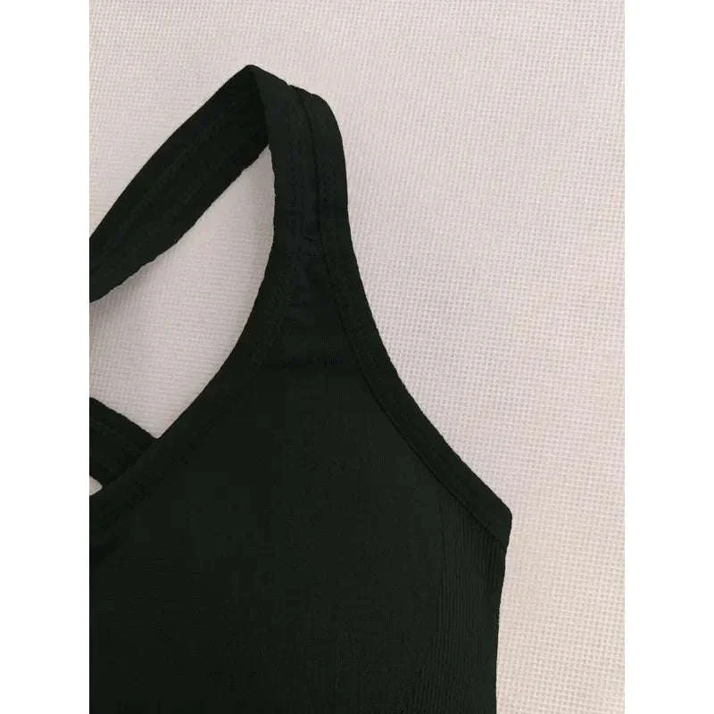 Seamless Yoga Tank Bra with Push-Up Support - Image 6