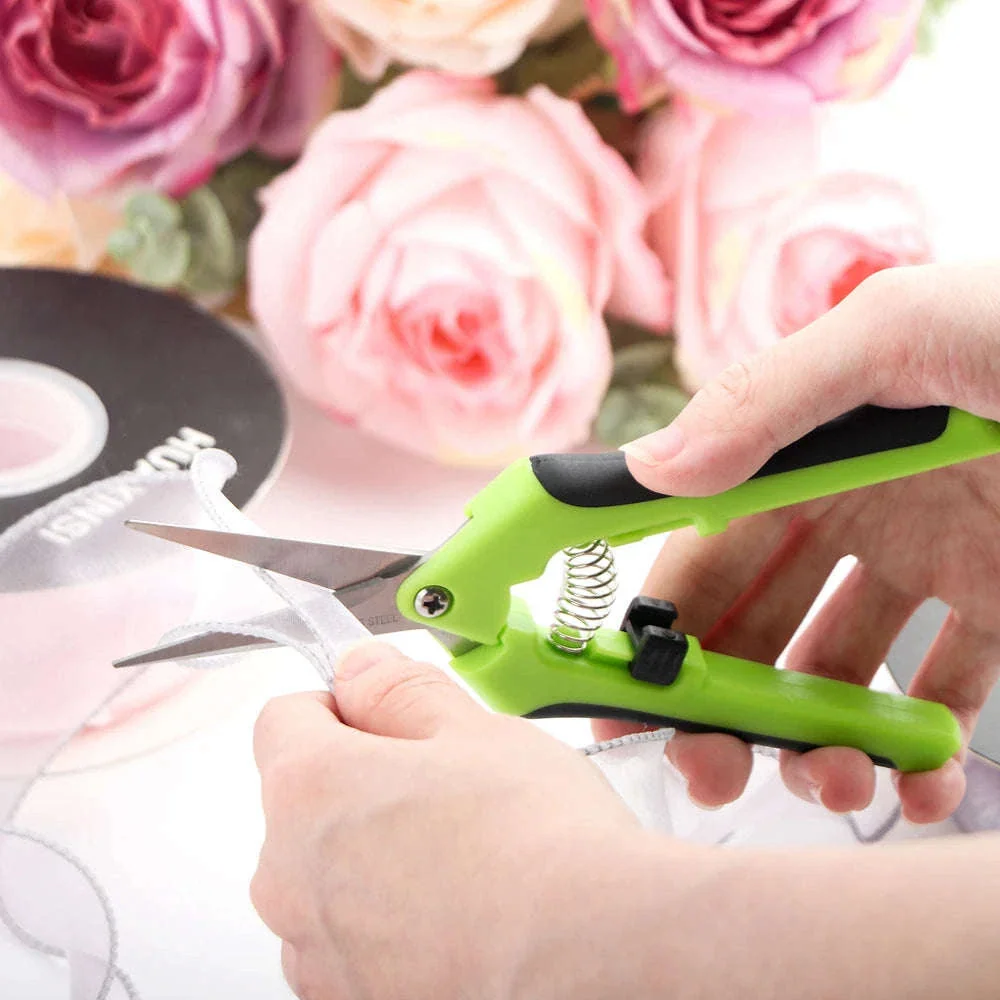 Spring-Action Craft Scissors with Ergonomic Grip for Precision Cuts - Image 2