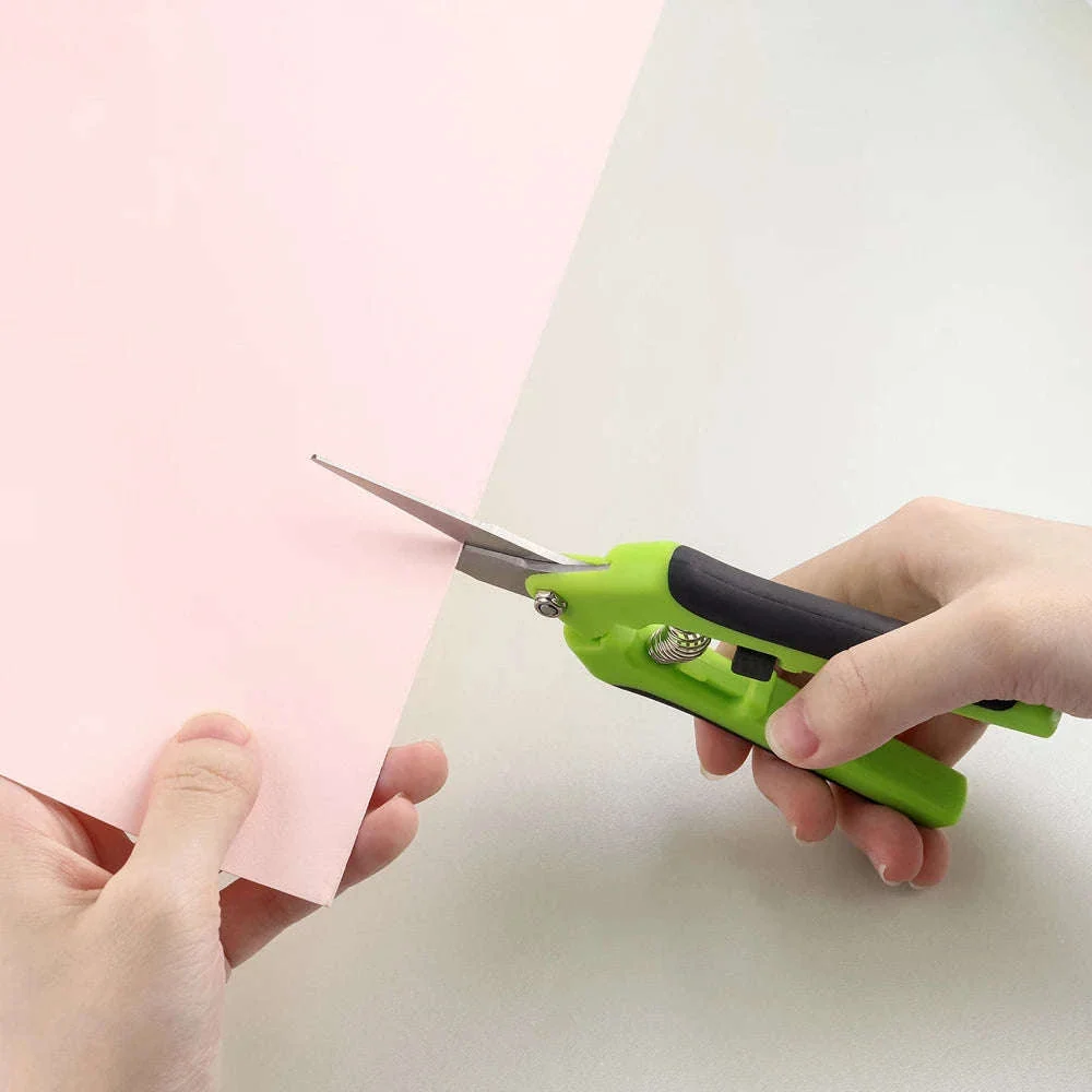 Spring-Action Craft Scissors with Ergonomic Grip for Precision Cuts - Image 6