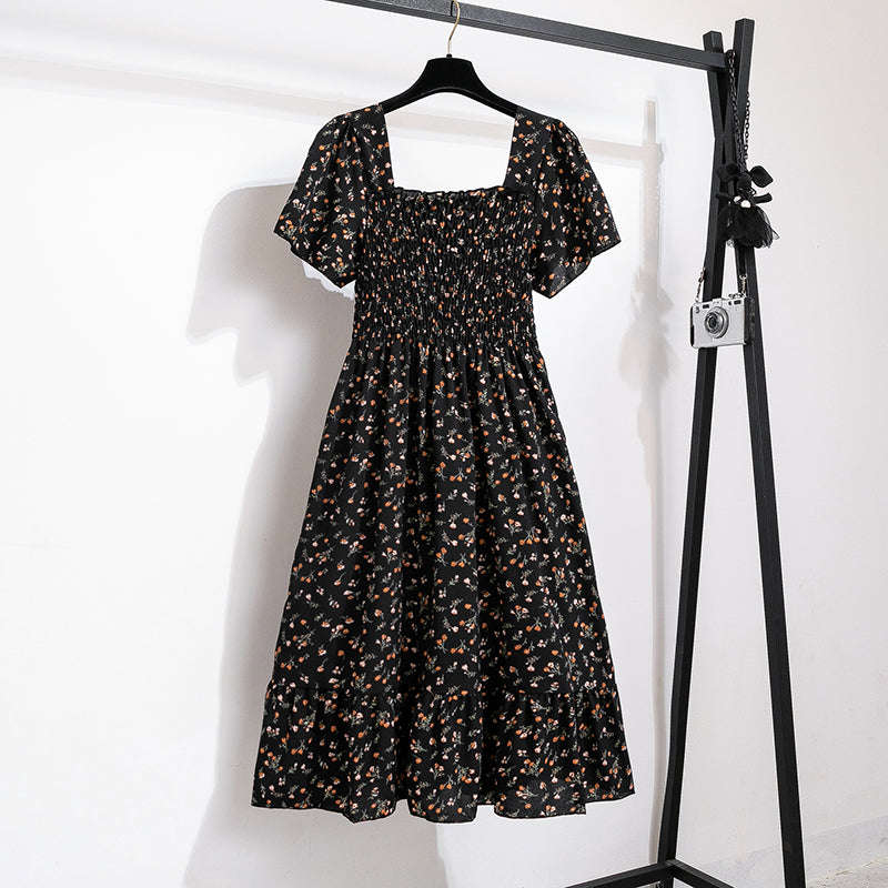 Summer Chiffon Midi Dress for Women with Elastic Waist - Image 14