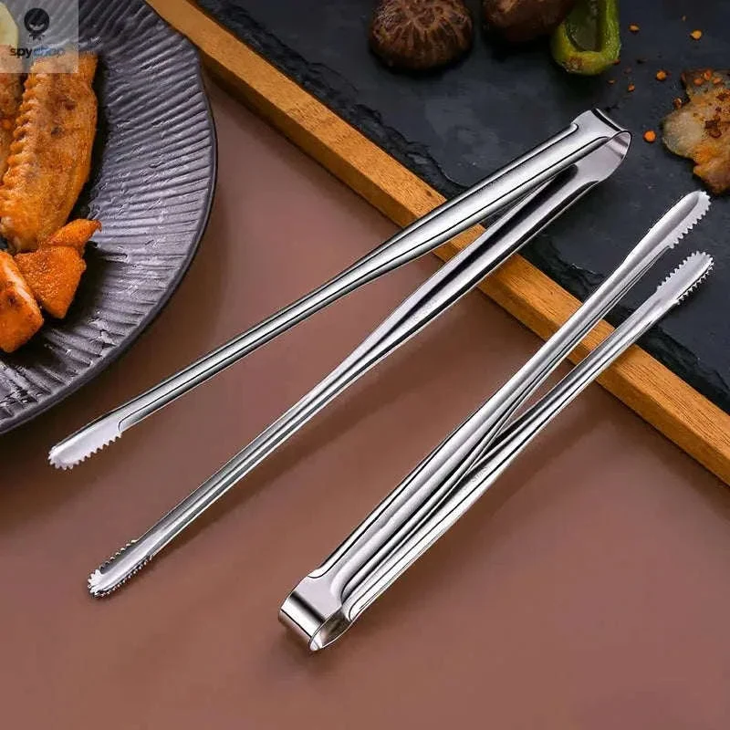 Stainless Steel BBQ Grill Tongs with Heat-Safe Precision Grip - Image 2