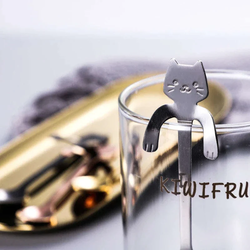 Stainless Steel Cat Coffee Spoon for Drinks and Desserts - Image 8