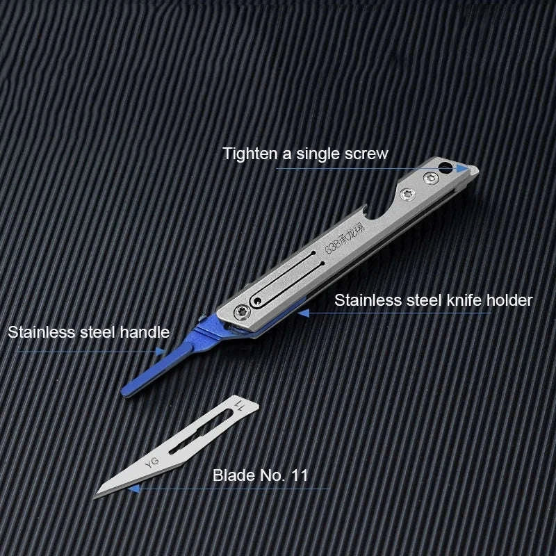 Stainless Steel Fast-Open Mini Scalpel Bottle Opener Knife - Image 23