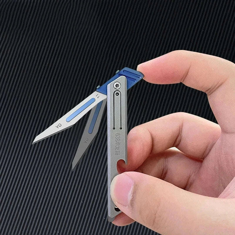 Stainless Steel Fast-Open Mini Scalpel Bottle Opener Knife - Image 24