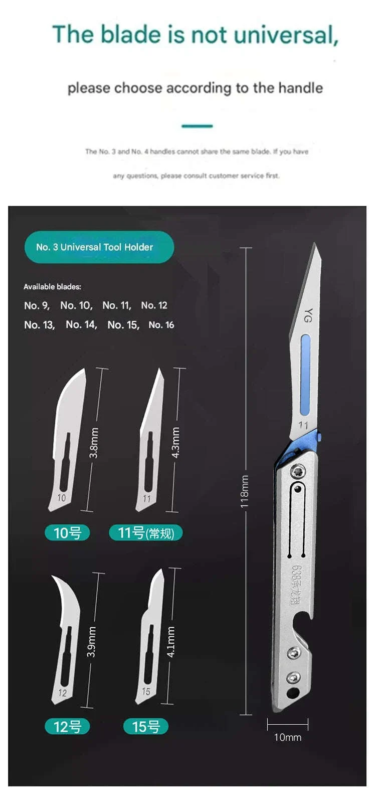 Stainless Steel Fast-Open Mini Scalpel Bottle Opener Knife - Image 25