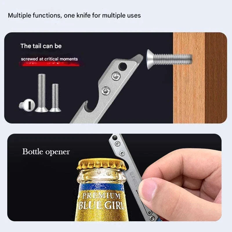 Stainless Steel Fast-Open Mini Scalpel Bottle Opener Knife - Image 3