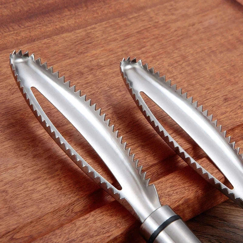 Stainless Steel Fish Scaler & Bone Tweezers Set - Image 13