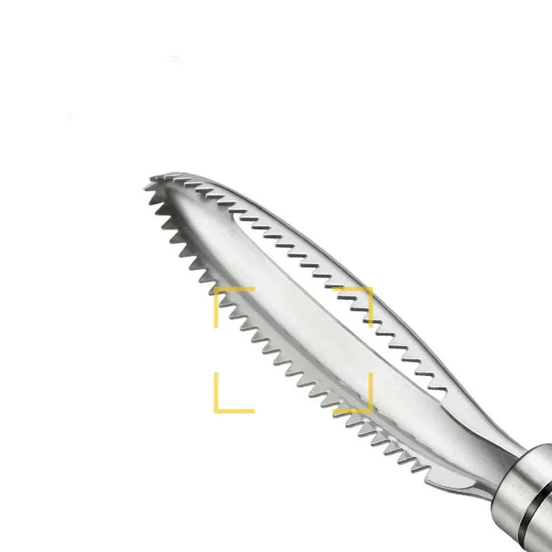 Stainless Steel Fish Scaler & Bone Tweezers Set - Image 16