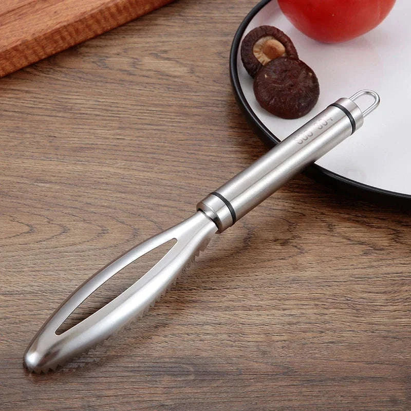 Stainless Steel Fish Scaler & Bone Tweezers Set - Image 3