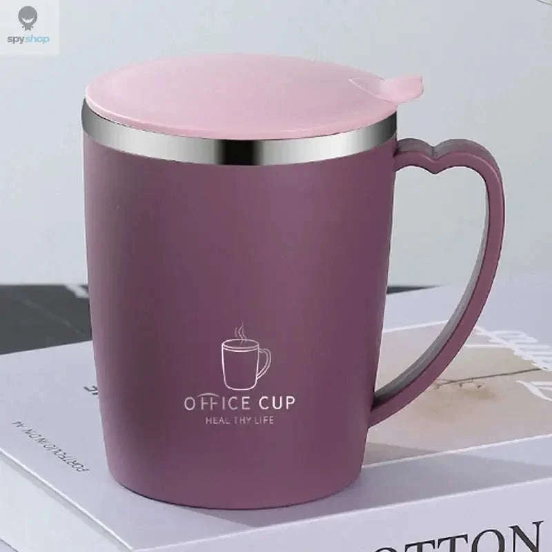 Stainless Steel Insulated Coffee Mug 350ml with Handle - Image 20