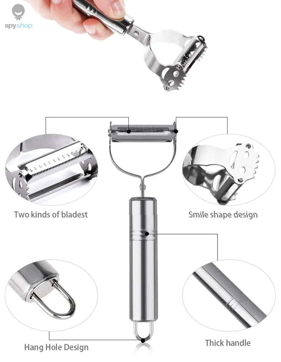 Stainless Steel Julienne Peeler for Fast, Clean Vegetable Prep - Image 16