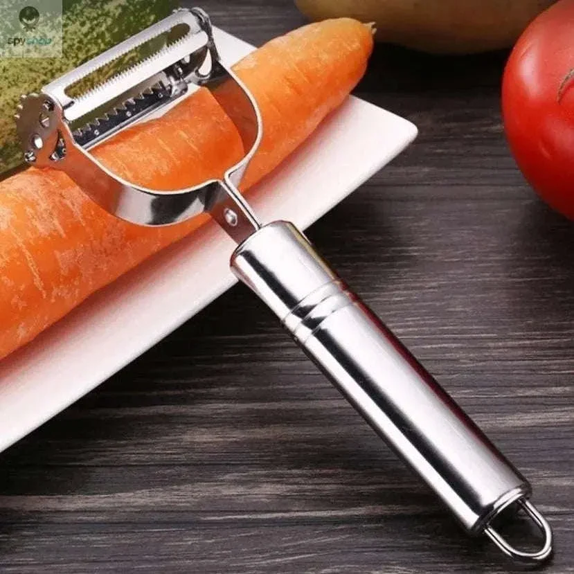 Stainless Steel Julienne Peeler for Fast, Clean Vegetable Prep - Image 2