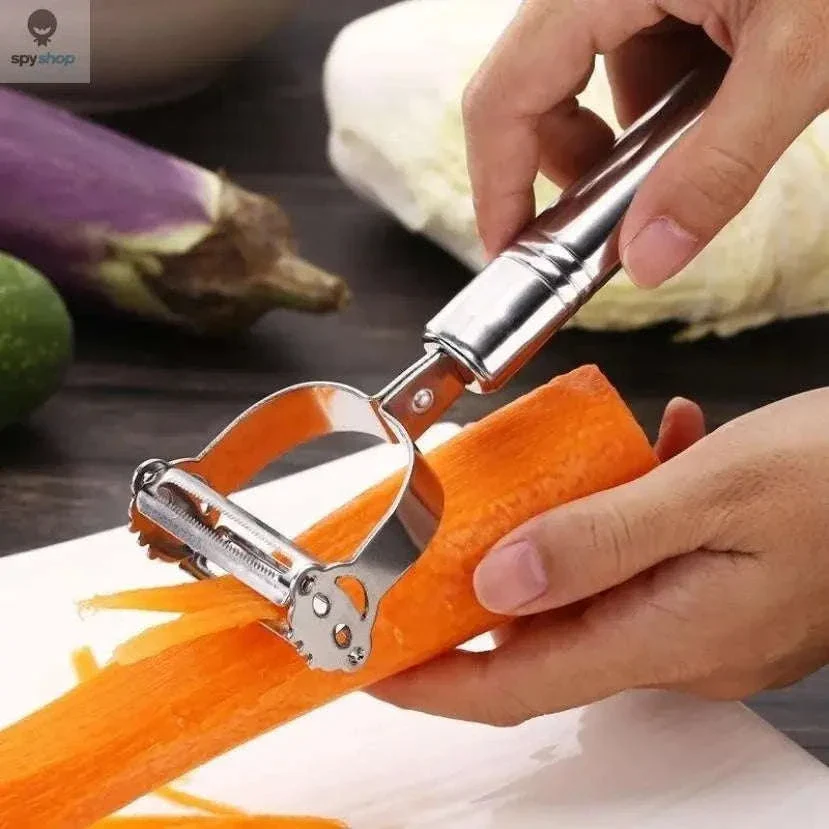 Stainless Steel Julienne Peeler for Fast, Clean Vegetable Prep - Image 3