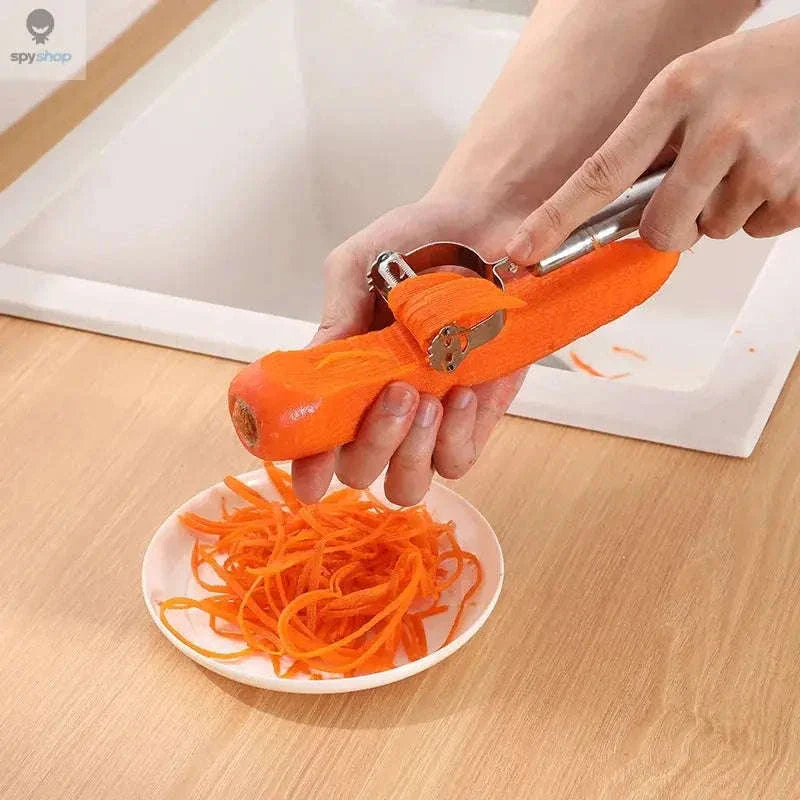 Stainless Steel Julienne Peeler for Fast, Clean Vegetable Prep - Image 4