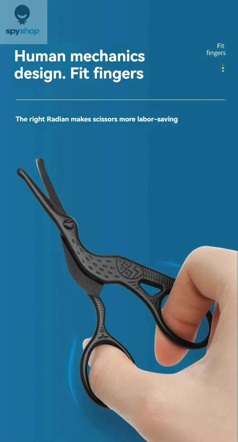 Round Head Stainless Steel Nose Hair Scissors for Safe Trimming - Image 13