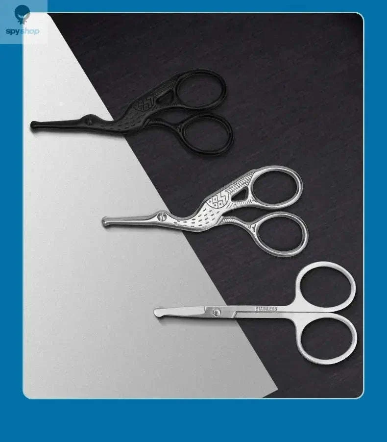 Round Head Stainless Steel Nose Hair Scissors for Safe Trimming - Image 16