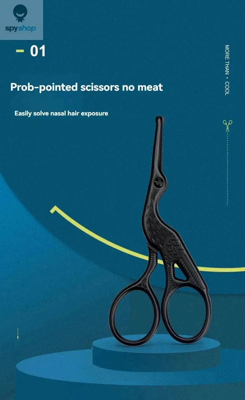 Round Head Stainless Steel Nose Hair Scissors for Safe Trimming - Image 6