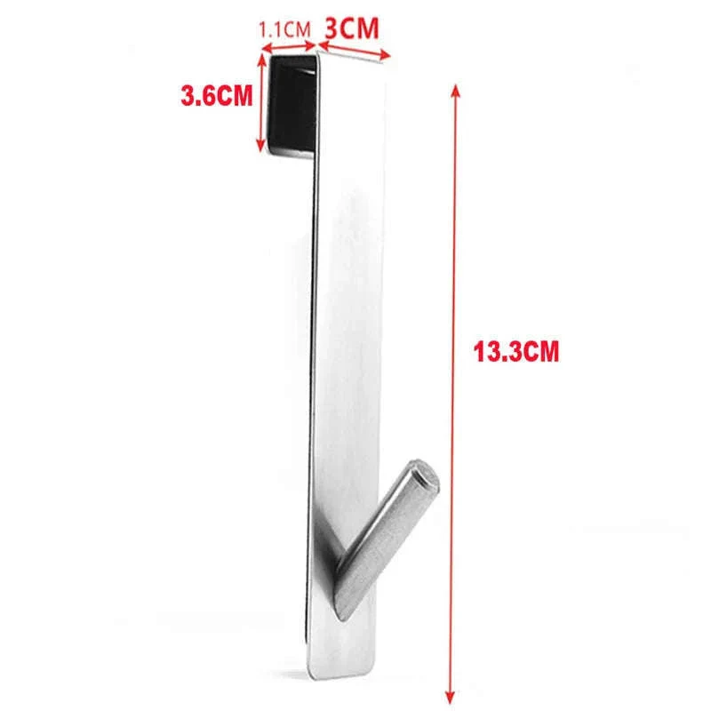 Stainless Steel Shower Door Towel Rack for Bathrooms - Image 6