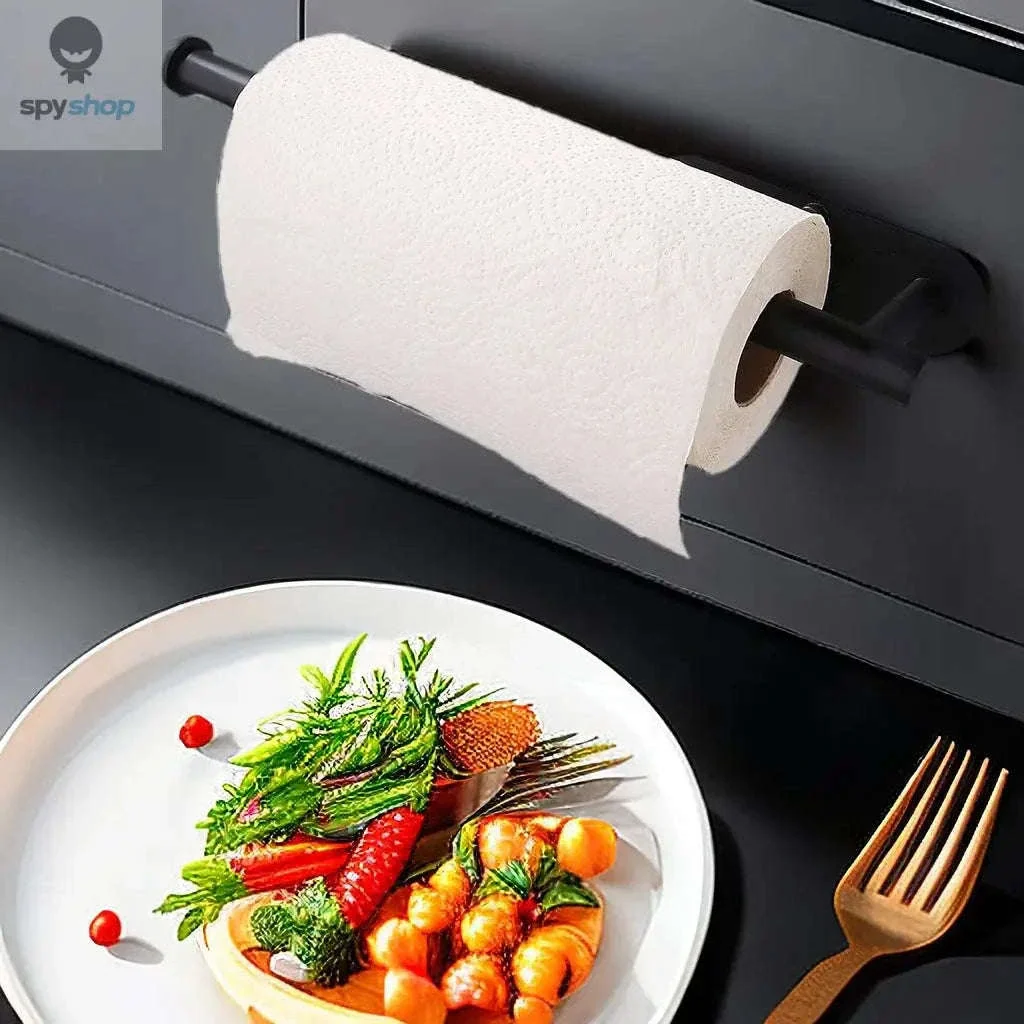 Stainless Steel Paper Towel Holder with Adhesive or Screw Mount - Image 14