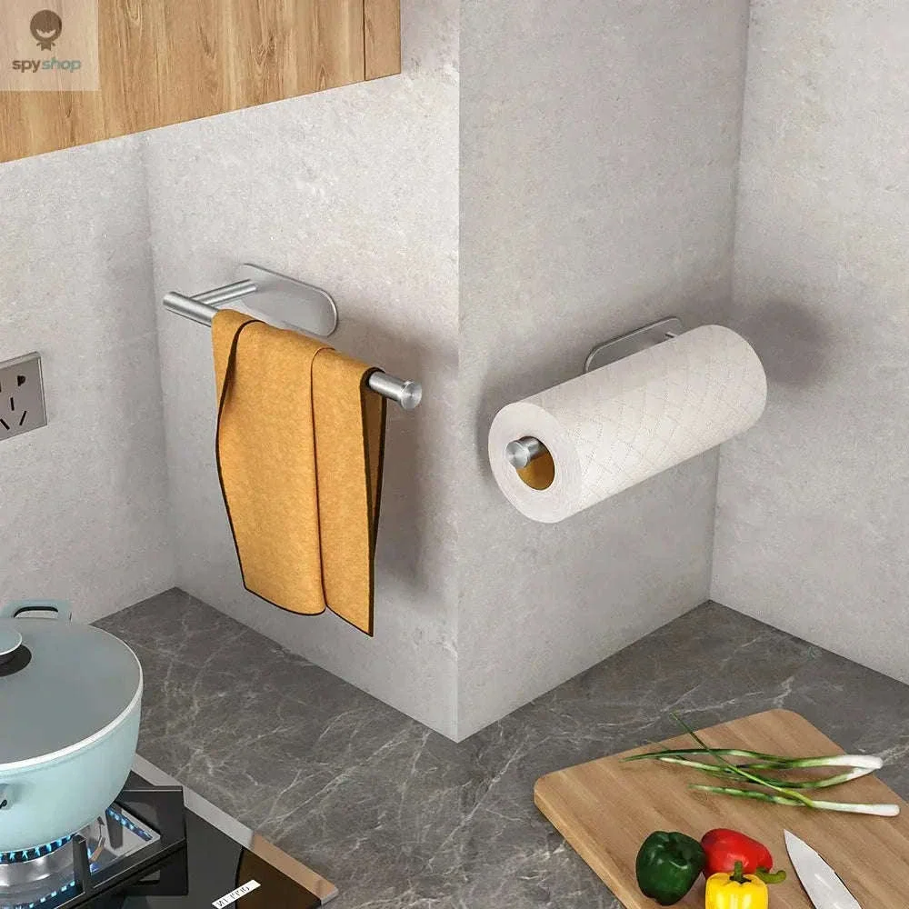 Stainless Steel Paper Towel Holder with Adhesive or Screw Mount - Image 16