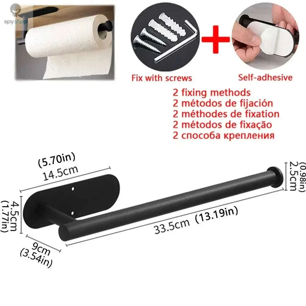 Stainless Steel Paper Towel Holder with Adhesive or Screw Mount - Image 19