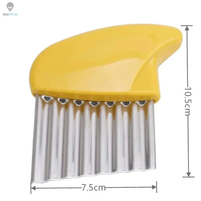 Stainless Steel Crinkle Cutter Knife for Wavy Fruit and Veggie Slices - Image 26