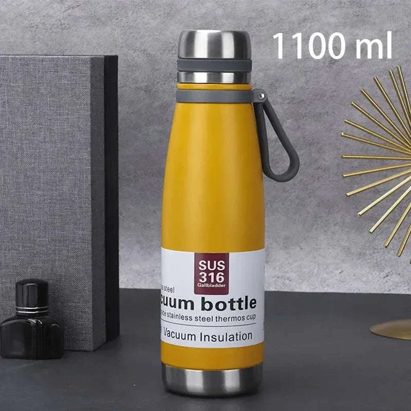 Stainless Steel Thermos Bottle, Large-Capacity Insulated Flask - Image 12