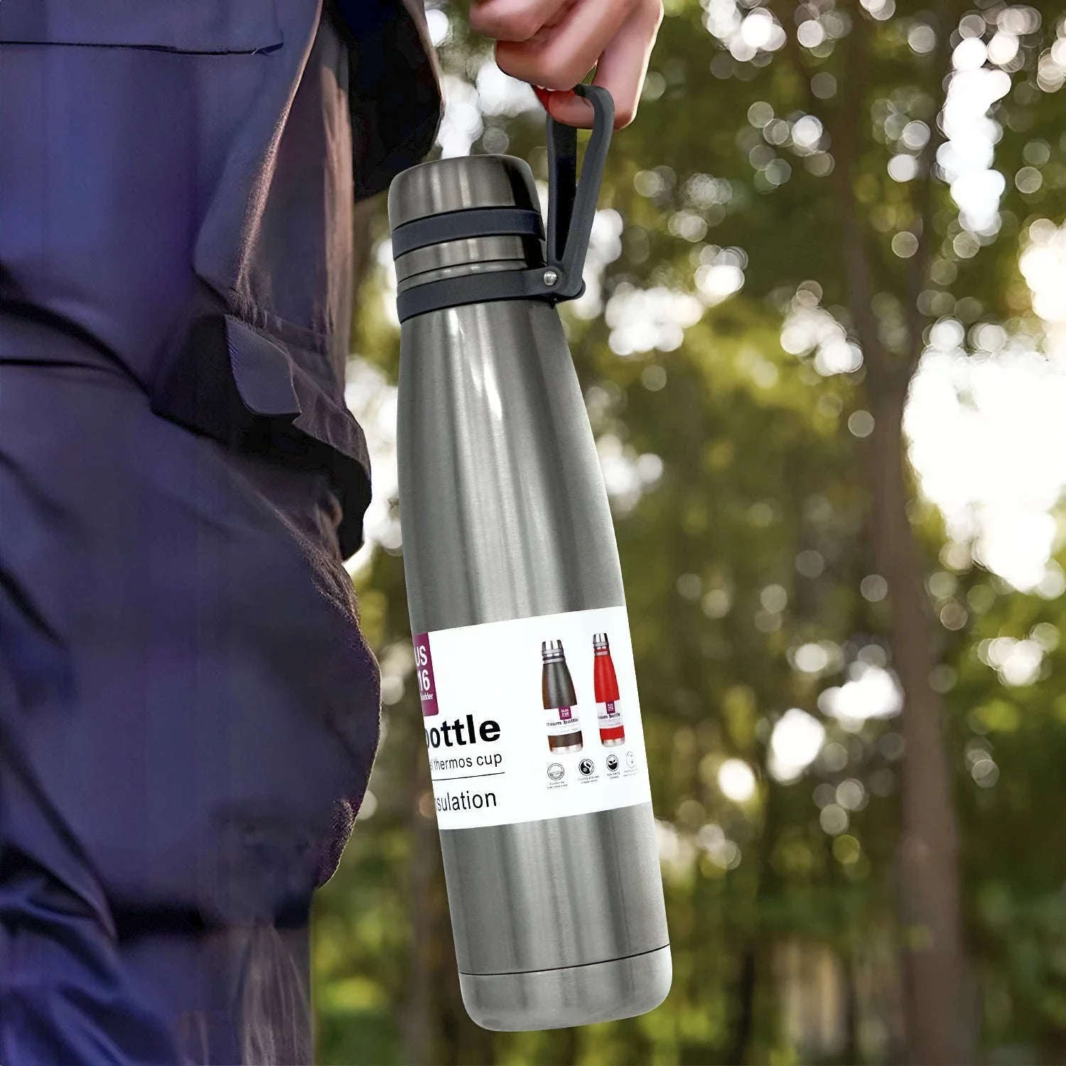 Stainless Steel Thermos Bottle for Travel, Camping and Daily Use - Image 8