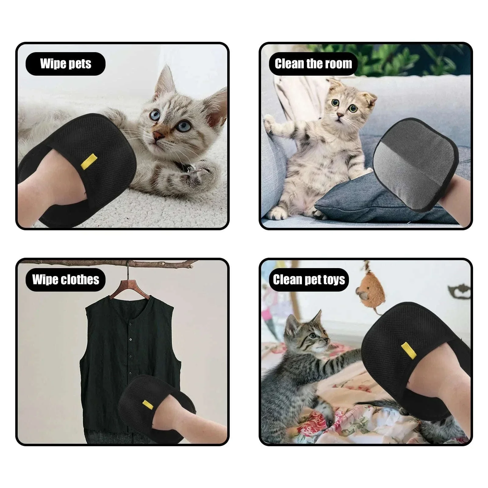 Pet Grooming Gloves for Easy Fur Removal and Gentle Massage - Image 12