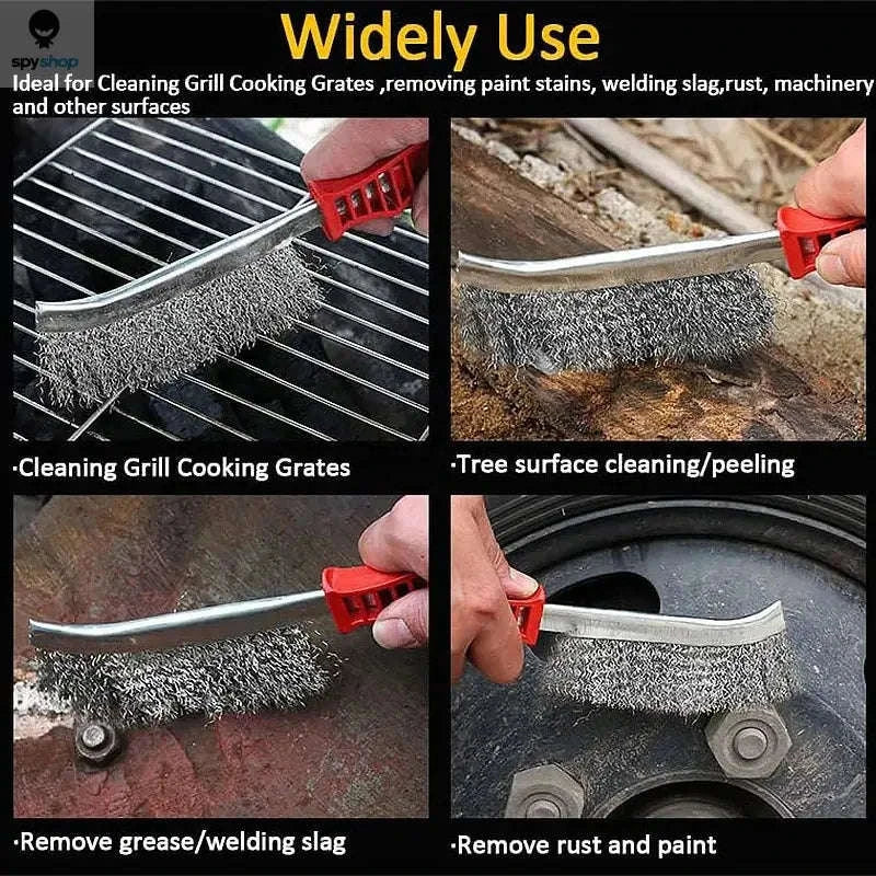 Steel Wire Rust Removal Brush for BBQ and Metal Cleaning - Image 6