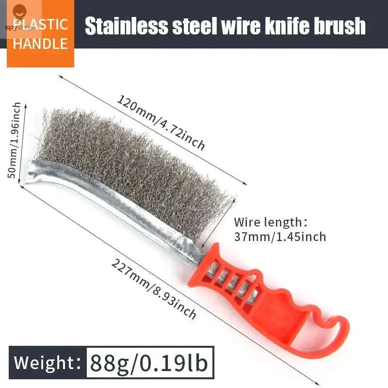 Steel Wire Rust Removal Brush for BBQ and Metal Cleaning - Image 8