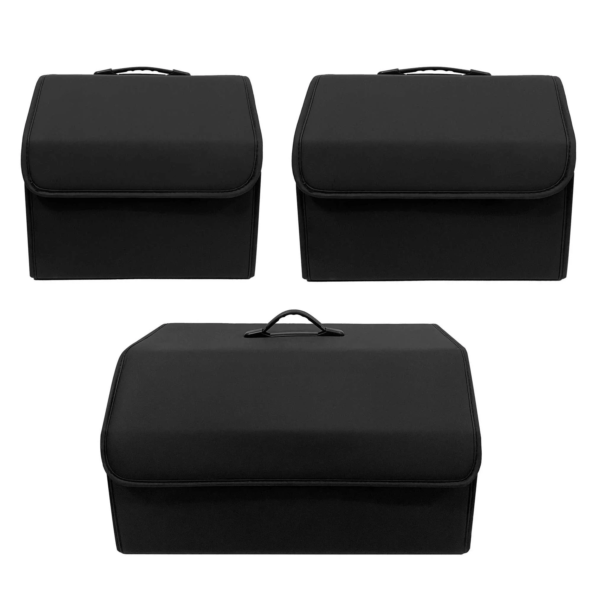 PU Leather Collapsible Car Trunk Storage Organizer - Image 4