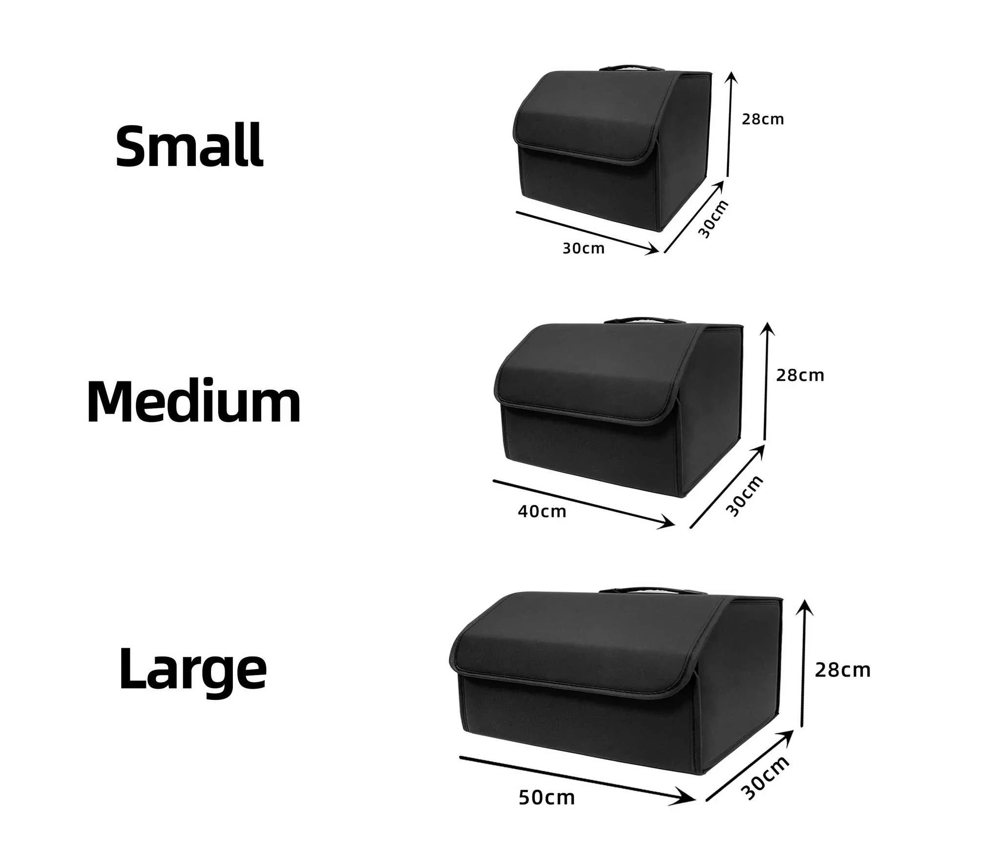 PU Leather Collapsible Car Trunk Storage Organizer - Image 5