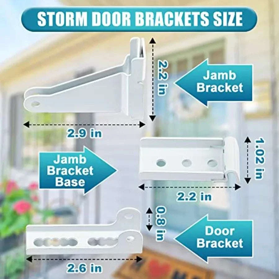 Storm Door Closer Kit with Brackets for Andersen Pella Larson - Image 8