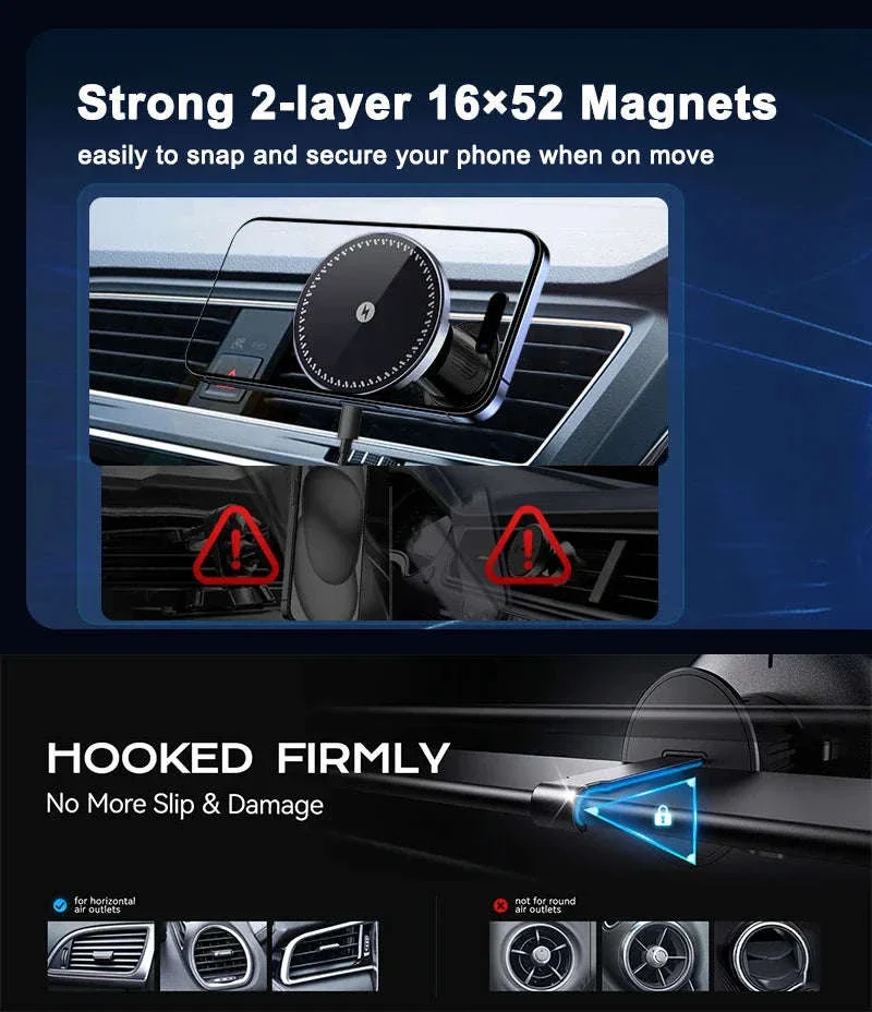 Ice Cooling Magnetic Wireless Car Charger Stand - Image 8