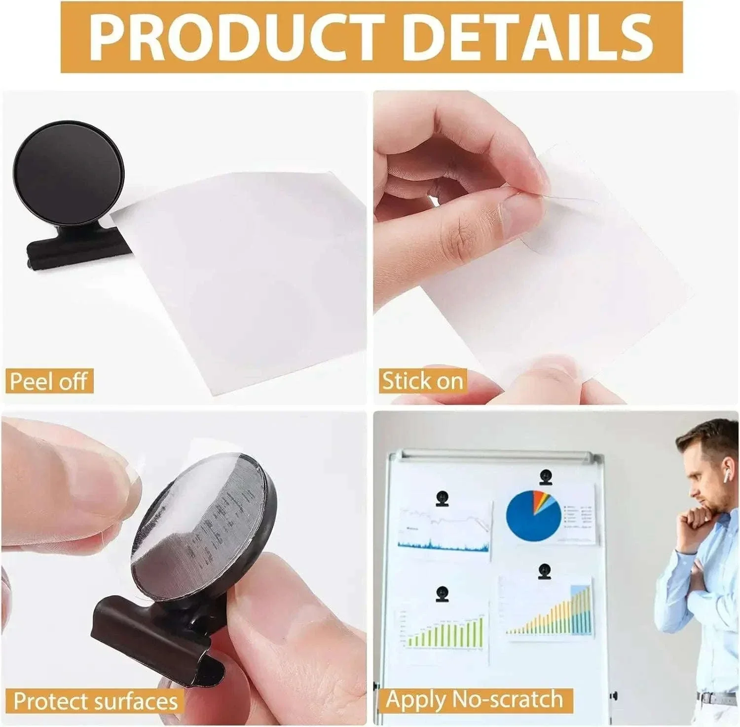 Heavy Duty Magnetic Bulldog Clips for Notes, Photos, and Reminders - Image 4