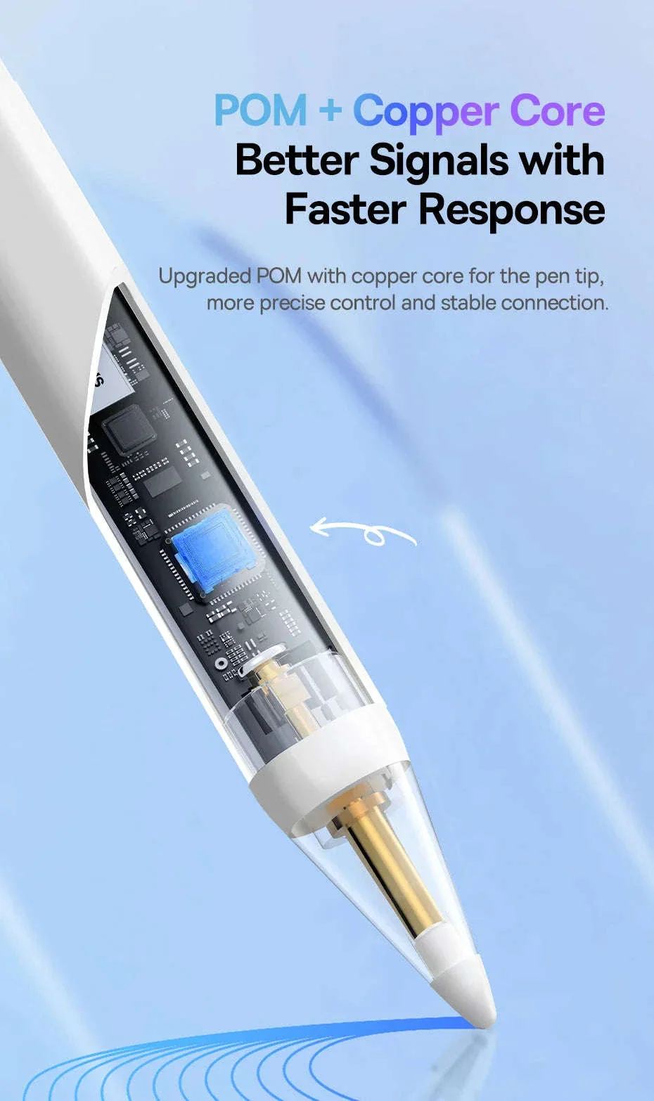 Stylus Pen for iPad with Palm Rejection, LED & Magnetic Design - Image 13