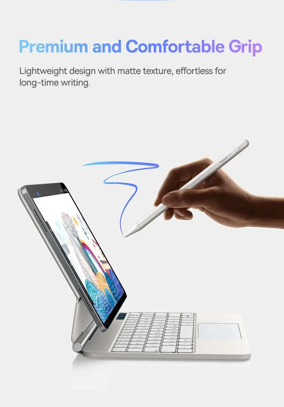 Stylus Pen for iPad with Palm Rejection, LED & Magnetic Design - Image 17