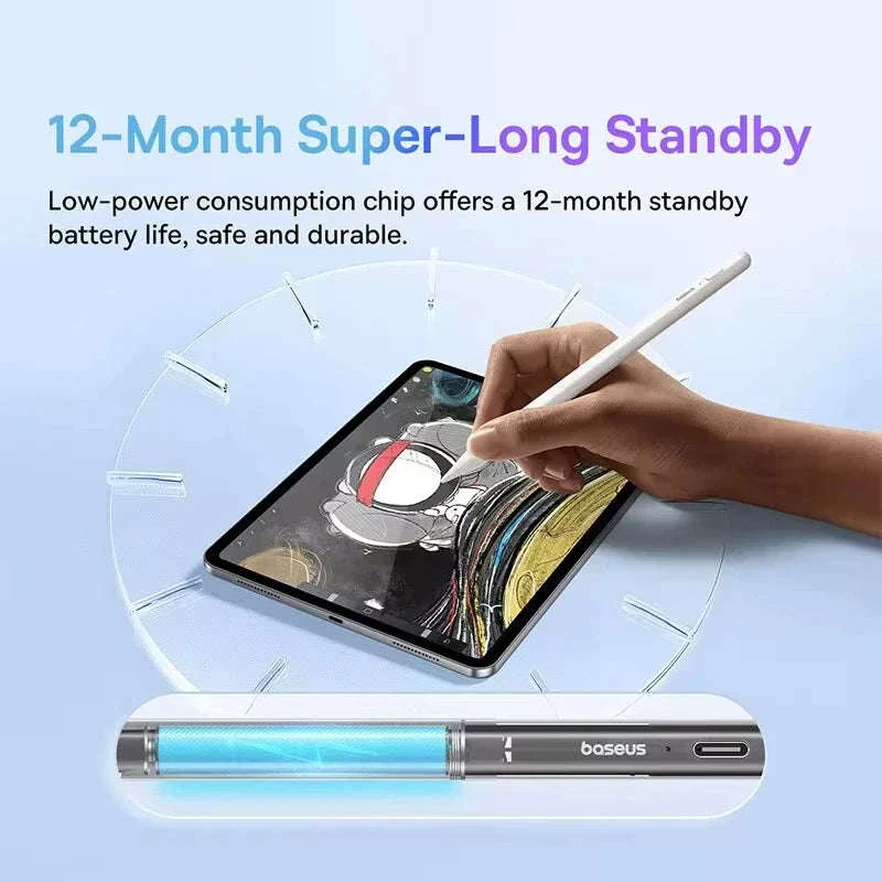 Stylus Pen for iPad with Palm Rejection, LED & Magnetic Design - Image 4