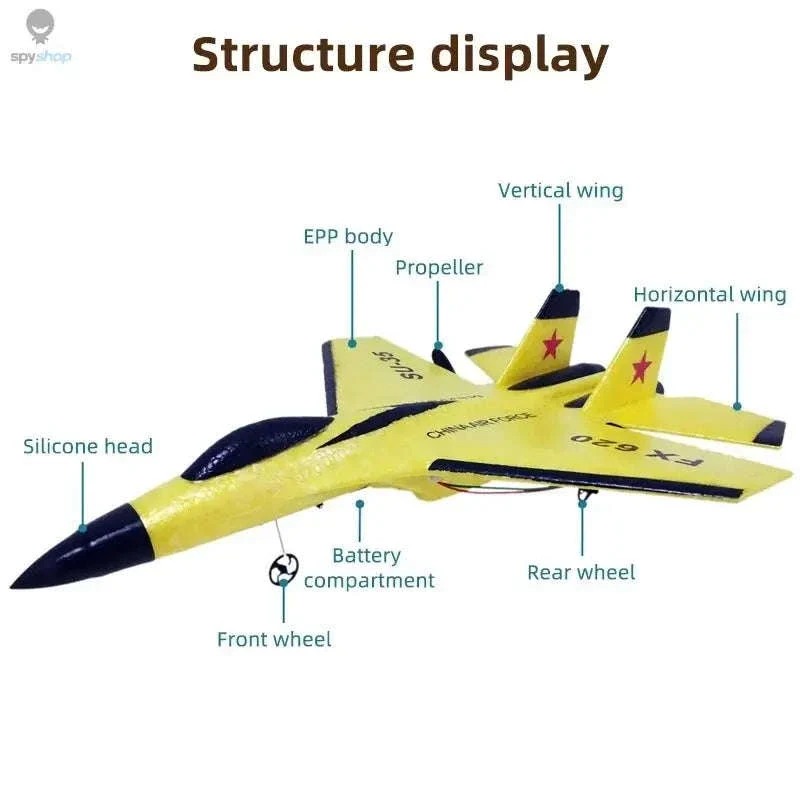 SU35 RC Plane with LED Lights and 2.4GHz Control - Image 5