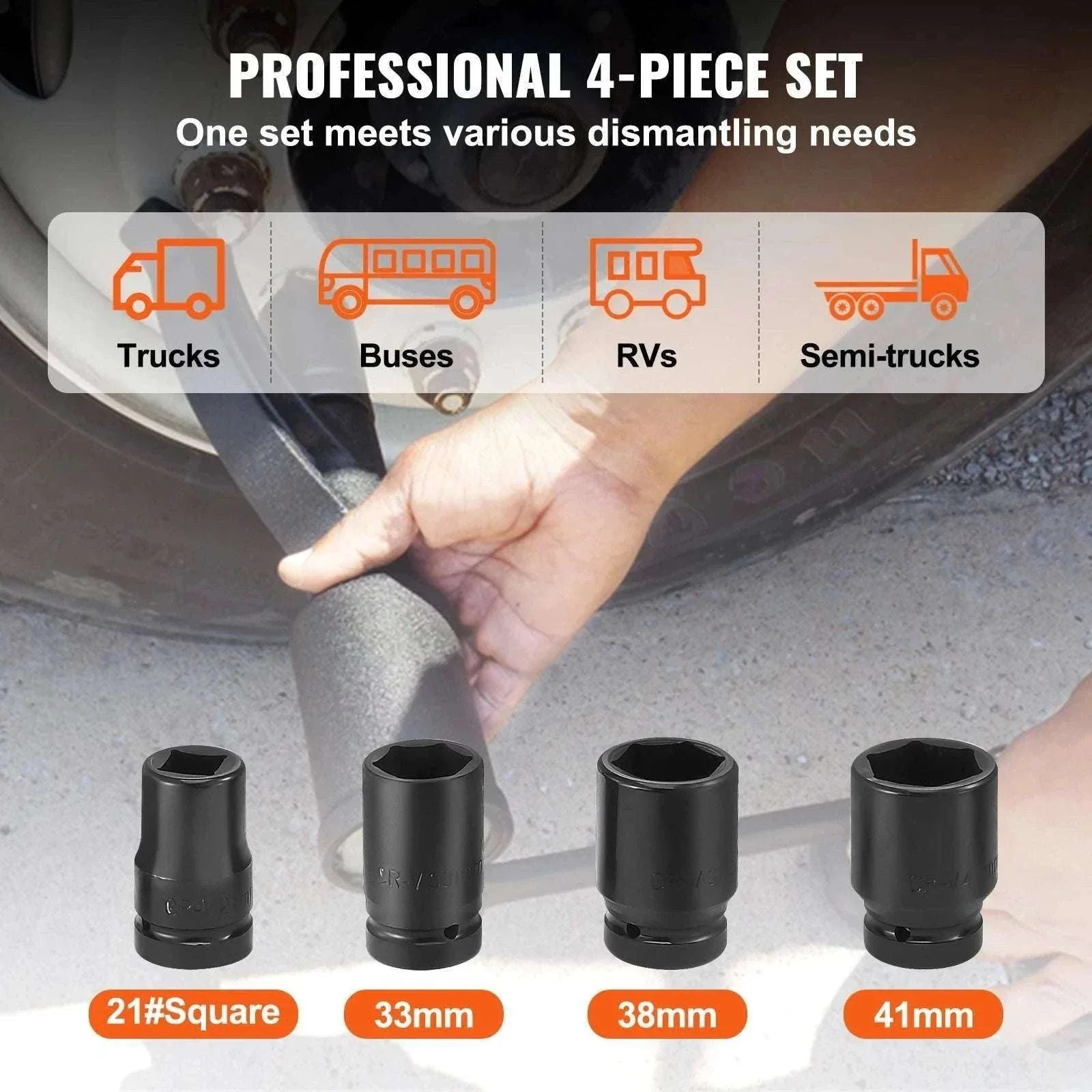 Heavy Duty Torque Multiplier Wrench Set with Sockets & Case - Image 5