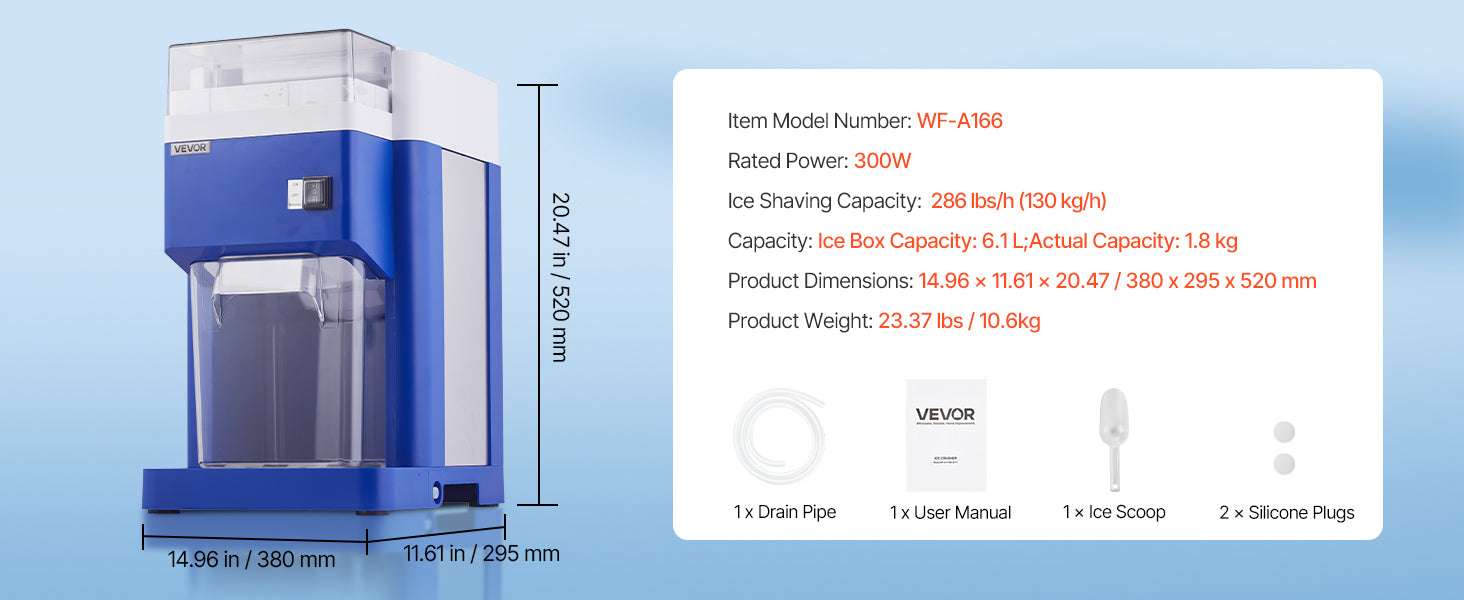 1.8L Electric Ice Shaver Machine with Stainless Steel Blades - Image 19