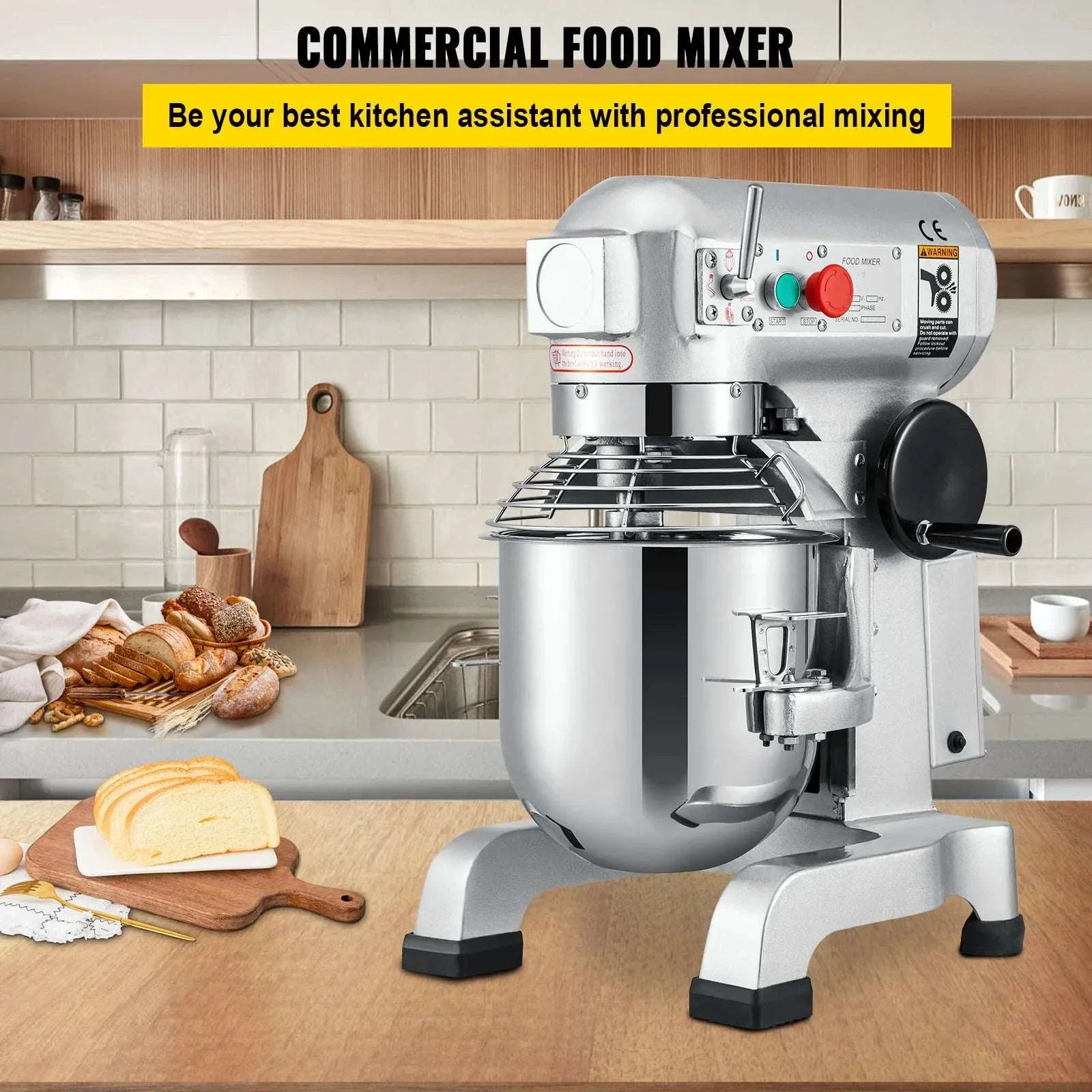 Commercial Dough Mixer 10–30L Stainless Steel Stand Mixer - Image 4