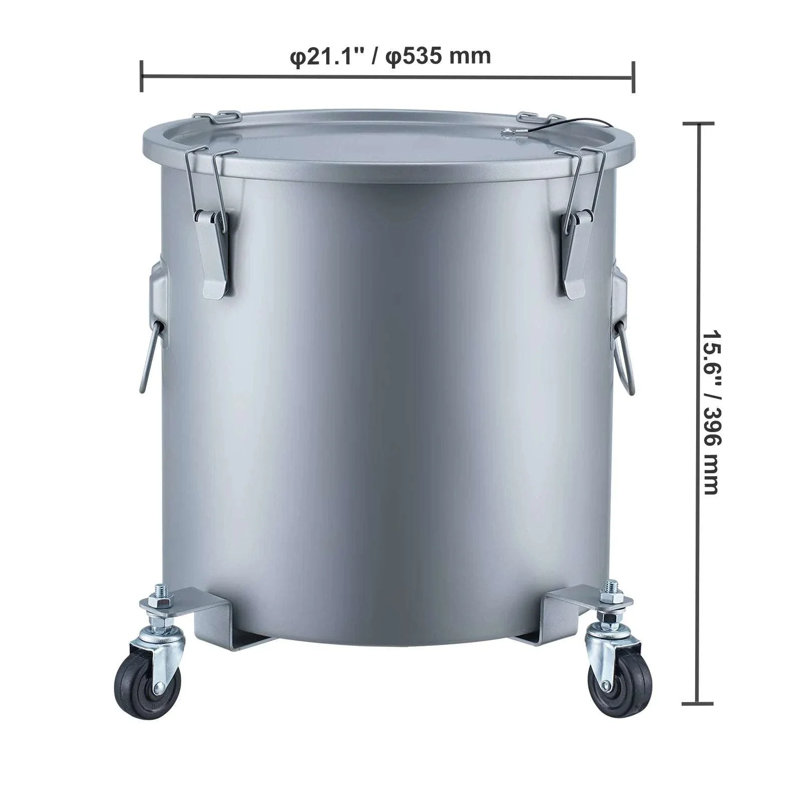 10 Gallon Fryer Grease Bucket with Wheels Oil Disposal Caddy - Image 14
