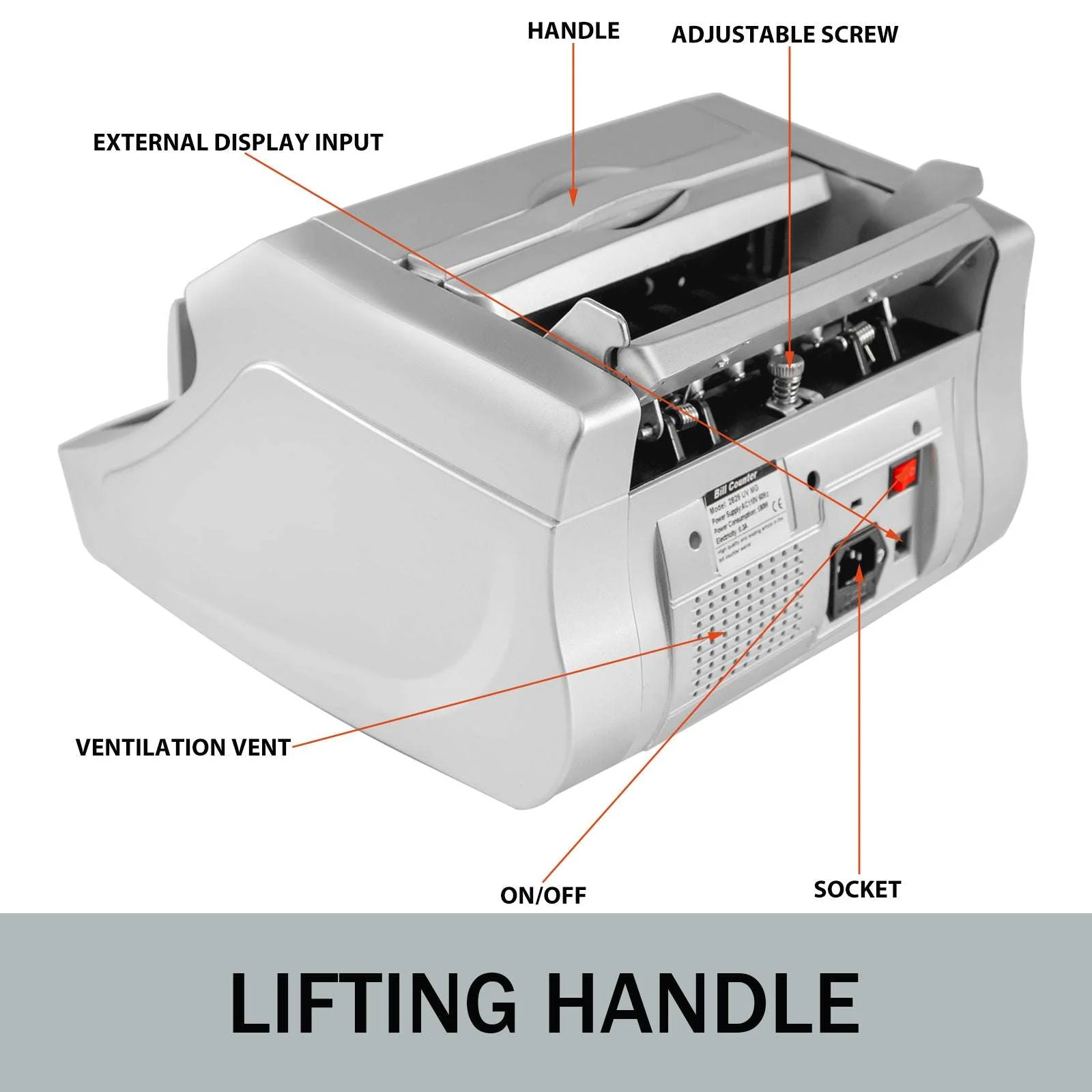 Money Counter Machine 1000 Bills/Min with UV MG Detection - Image 20