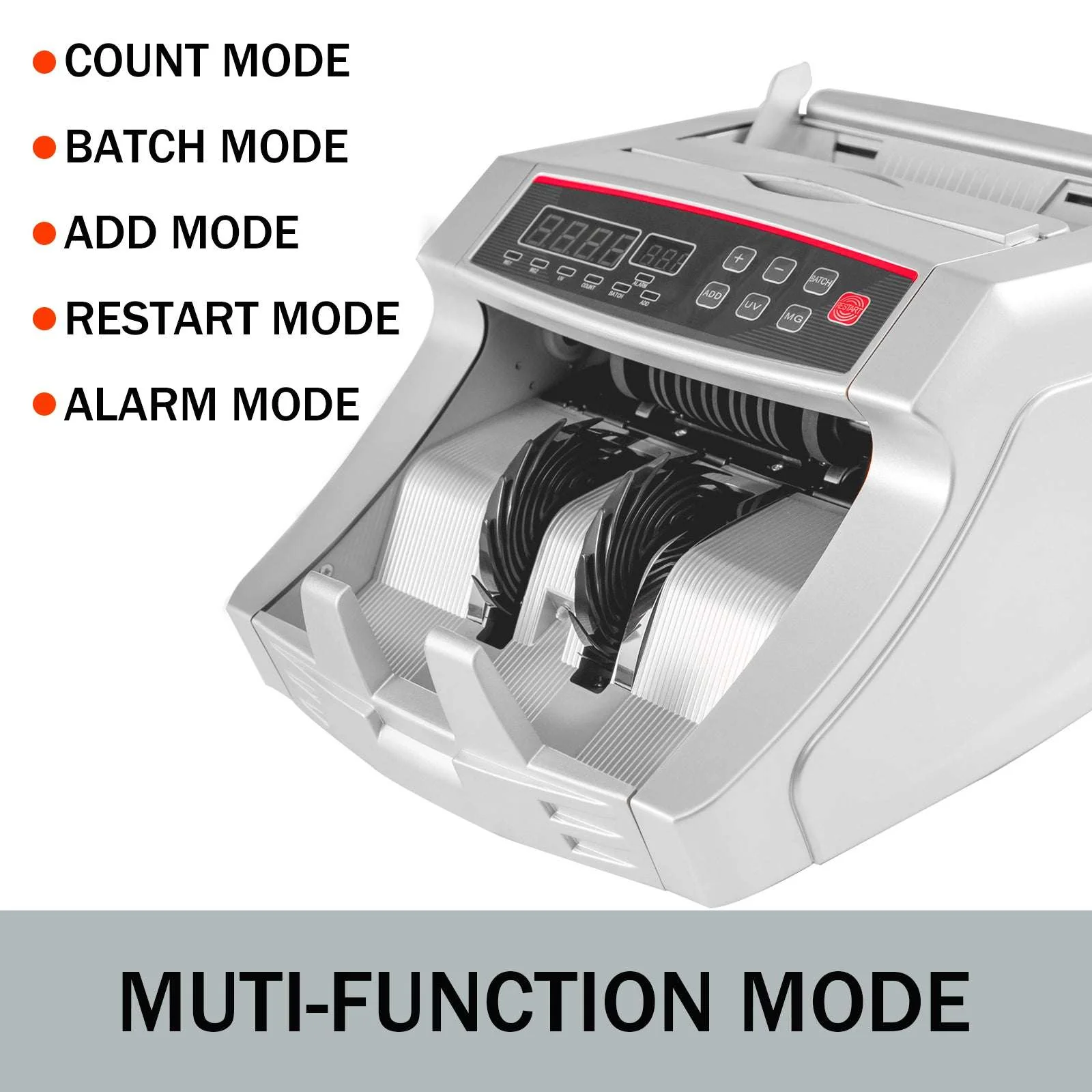 Money Counter Machine 1000 Bills/Min with UV MG Detection - Image 21