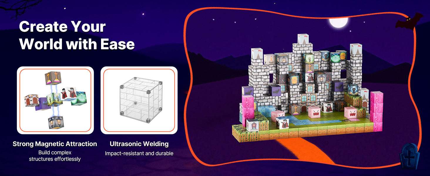 100PCS Magnetic Building Blocks Set for Kids Creative Play - Image 9