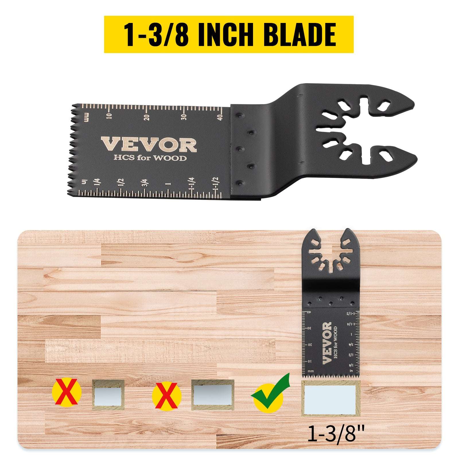 100PCS Oscillating Multitool Blades Kit for Wood Metal Plastic Cutting - Image 10